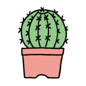 サボテンのカラーイラスト。イラスト素材として自由にダウンロードできます。
Illustration,cactus,color